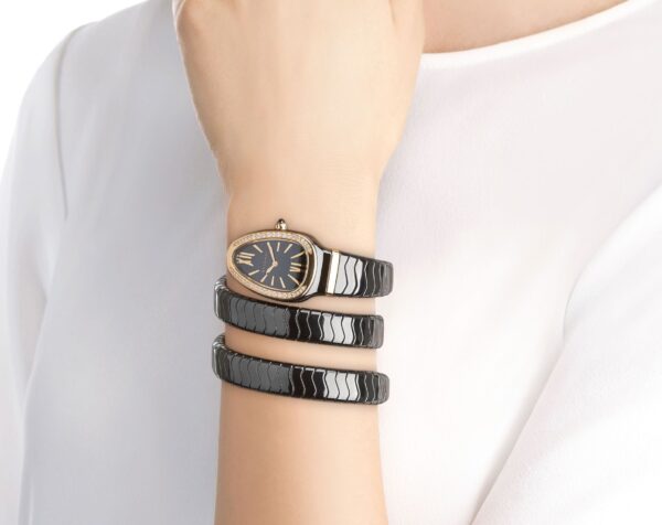 BVLGARI SERPENTI SPIGA BLACK WATCH - Image 4