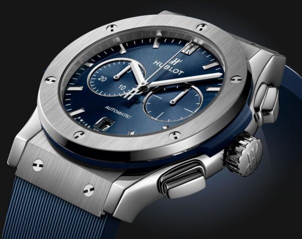 HUBLOT CLASSIC FUSION CHRONOGRAPH TITANIUM BLUE 42mm - Image 3