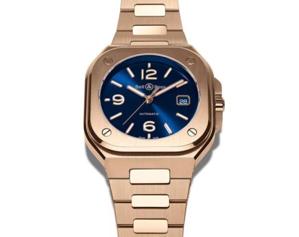 BELL & ROSS BLUE GOLD 40MM ROSE GOLD STRAP - Image 2