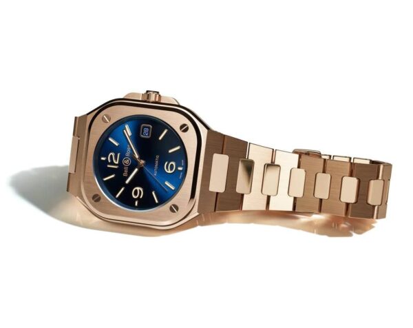 BELL & ROSS BLUE GOLD 40MM ROSE GOLD STRAP - Image 3