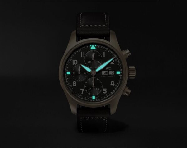 IWC PILOT'S WATCH CHRONOGRAPH SPITFIRE GREEN DIAL - Image 4