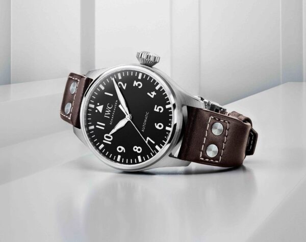 IWC BIG PILOT'S WATCH 43 BLACK DIAL BROWN LEATHER - Image 2