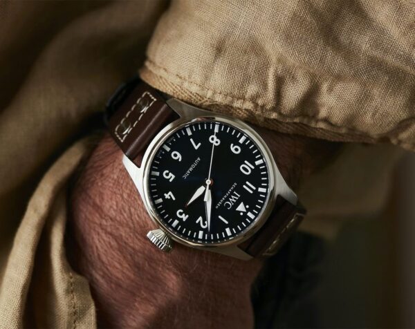 IWC BIG PILOT'S WATCH 43 BLACK DIAL BROWN LEATHER - Image 5