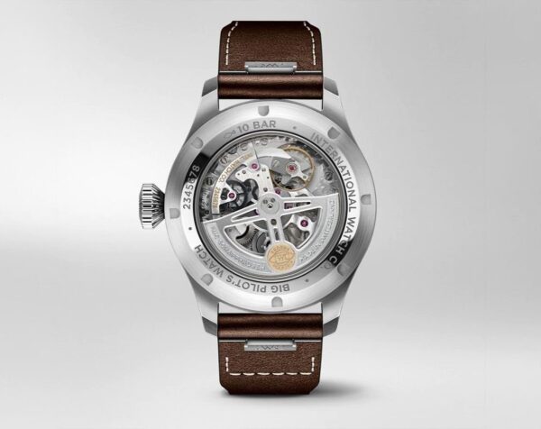 IWC BIG PILOT'S WATCH 43 BLACK DIAL BROWN LEATHER - Image 7