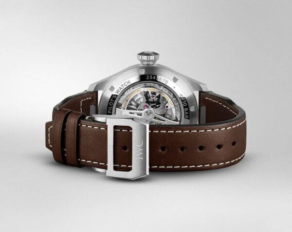 IWC BIG PILOT'S WATCH 43 BLACK DIAL BROWN LEATHER - Image 4