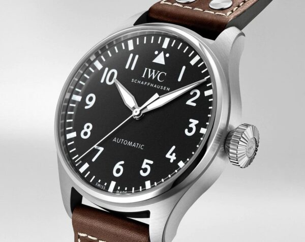 IWC BIG PILOT'S WATCH 43 BLACK DIAL BROWN LEATHER - Image 8