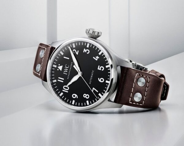 IWC BIG PILOT'S WATCH 43 BLACK DIAL BROWN LEATHER - Image 3