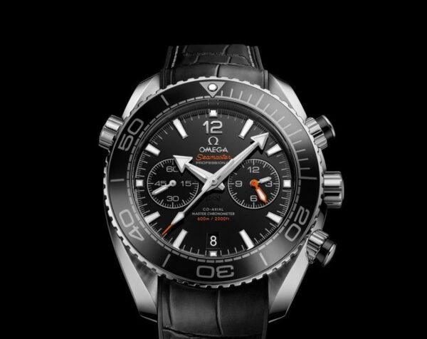 OMEGA PLANET OCEAN 600M CO-AXIAL SEAMASTER CHRONOMETER CHRONOGRAPH 45.5MM BACK DIAL LEATHER BELT - Image 3