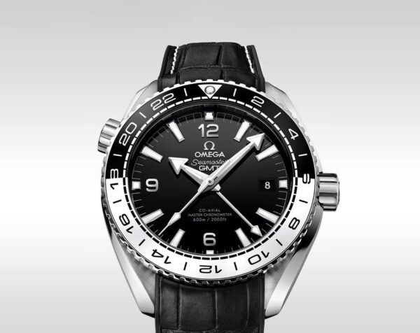 OMEGA PLANET OCEAN  600M CO AXIAL CHRONOMETER GMT 43.5mm BLACK DIAL BLACK STRAP - Image 6