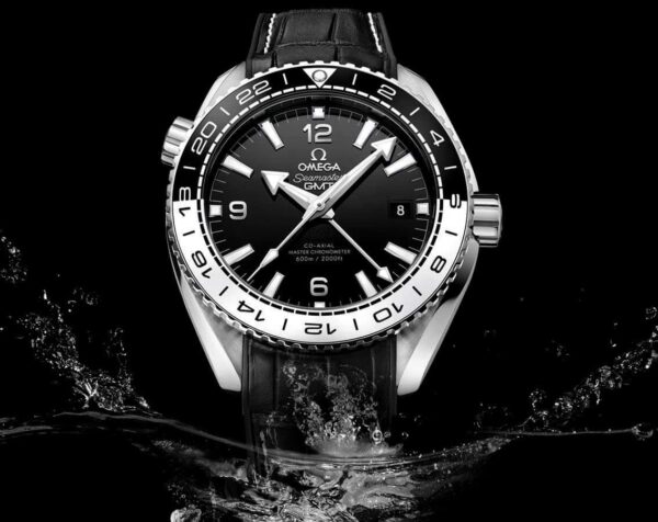 OMEGA PLANET OCEAN  600M CO AXIAL CHRONOMETER GMT 43.5mm BLACK DIAL BLACK STRAP - Image 5