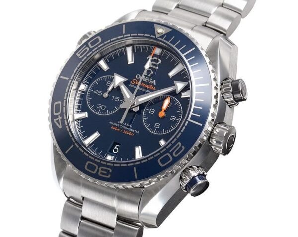 OMEGA PLANET OCEAN 600M CO-AXIAL MASTER CHRONOMETER CHRONOGRAPH 45.5mm BLUE DIAL STAINLESS STEEL - Image 3