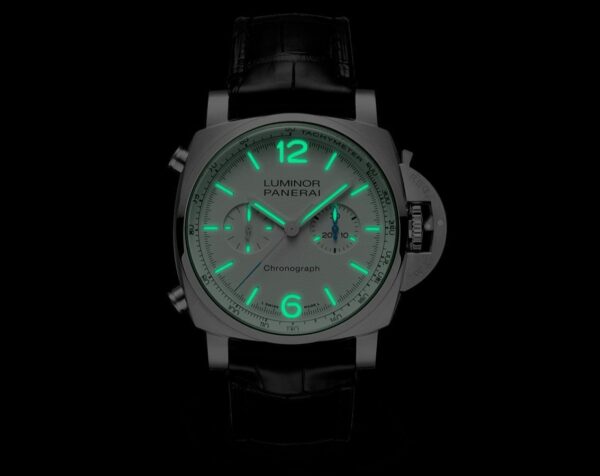 PANERAI Luminor Chrono White Dial Black Strap - Image 3