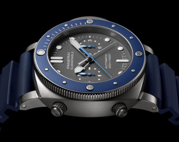 PANERAI
Submersible Chrono Guillaume Nery Edition - 47mm 
Grey Dial Blue Strap - Image 4