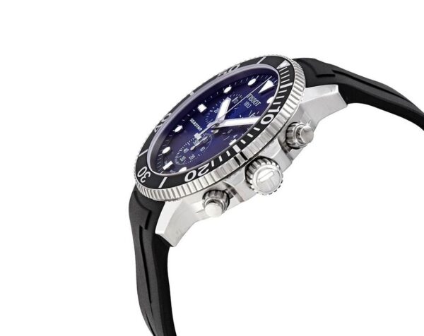 TISSOTTissot Seastar 1000 ChronographBlue Dial Rubber Strap - Image 4