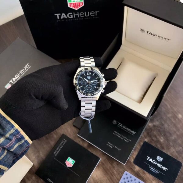 Tag Heuer Formula 1 Stainless Steel Black Dial Chronograph Limited Edition Master Quality Men’s Watch - Image 6