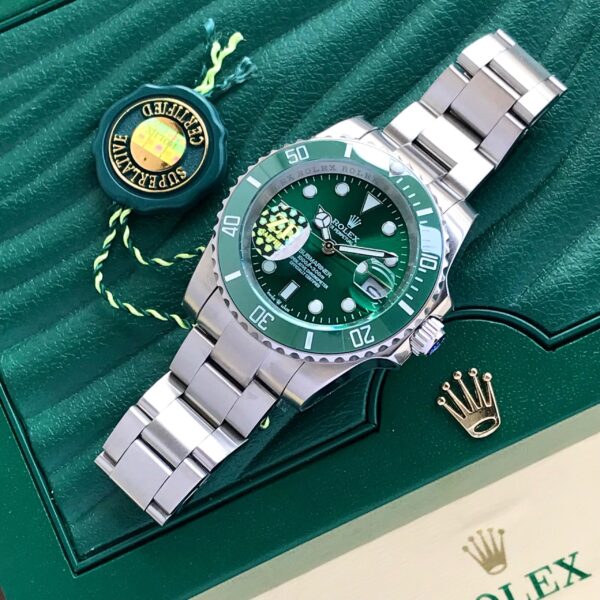 Rolex Submariner Hulk Limited Edition Silver Tone Green Dial Japanese Master Quality Automatic Men’s Watch - Image 4