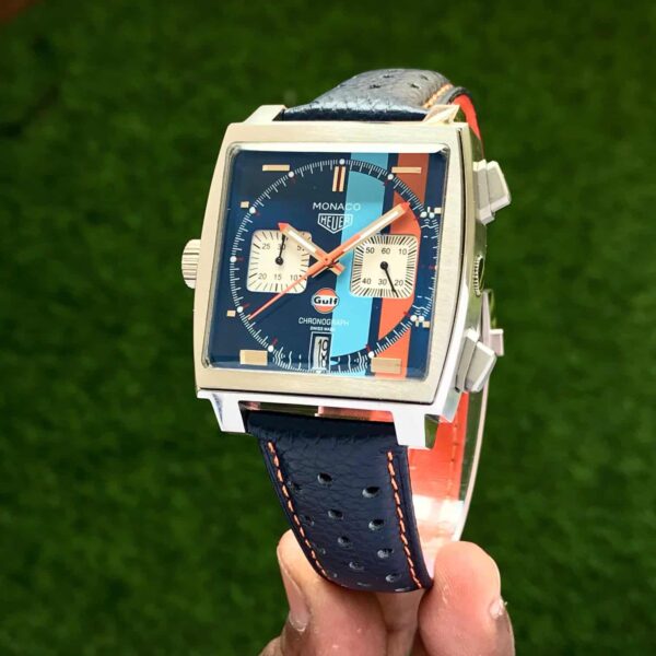 Tag Heuer Monaco Gulf Limited Edition Japanese Mens Watch - Image 6