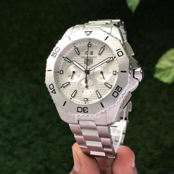 TAG Heuer Aquaracer Professional 200 Date Chronograph’s White Dial Mens Watch - Image 3