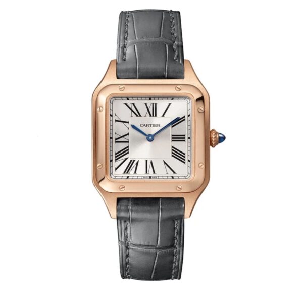 Cartier De Santos Dumont Premium RoseGold White Dial Unisex Watch - Image 2