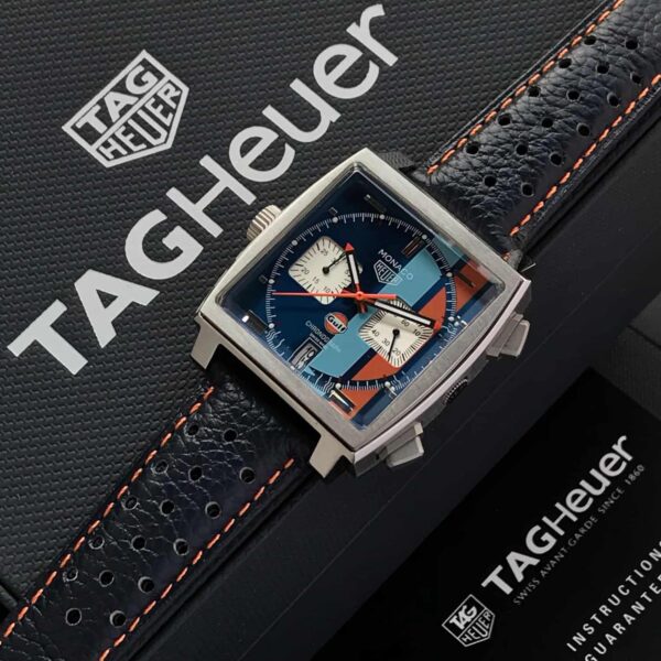 Tag Heuer Monaco Gulf Limited Edition Japanese Mens Watch - Image 4