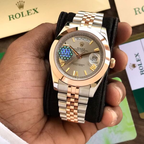 Rolex Day Date 41 Rose gold Two Tone Japanese Master Quality Men’s Watch