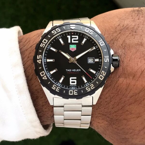 Tag Heuer Formula 1 Stainless Steel Black Dial Japanese Quartz Master Quality Men’s Watch - Image 5