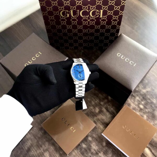 Gucci G-Timeless Blue Dial Stainless Steel Mens Automatic Watch - Image 7