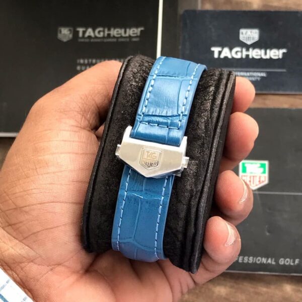 Tag Heuer Grand Carrera Blue Leather Strap Japanese Master Quality Men’s Watch - Image 4