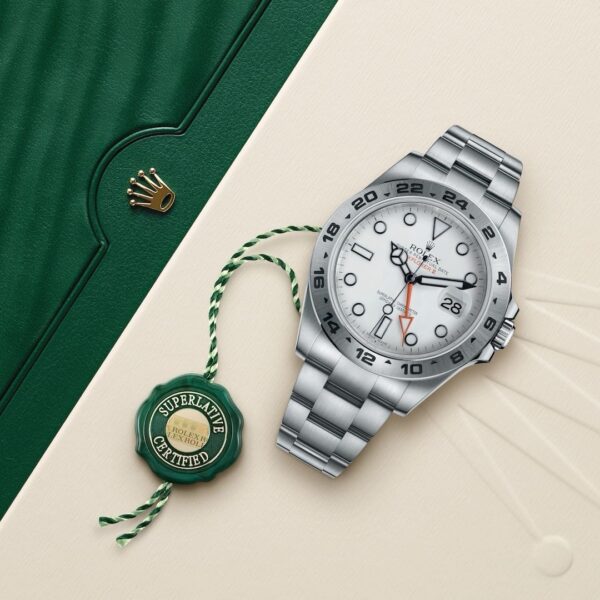 Rolex Explorer || Premiums Automatic Stainless Steel White Dial Mens Watch - Image 2