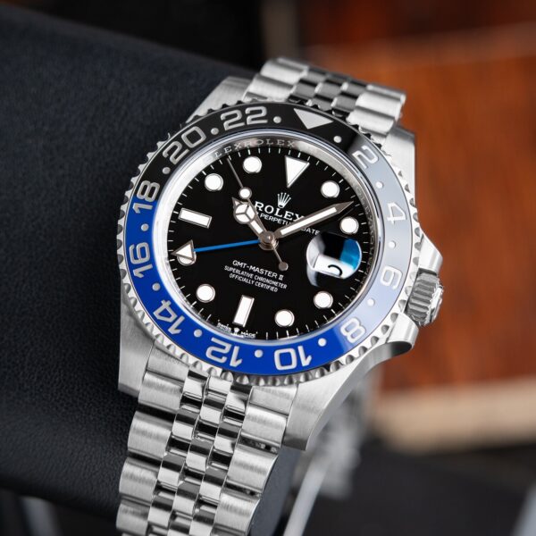 Rolex GMT Matser || Batman Limited Edition Silver Blue Japanese Automatic Master Quality Mens Watch - Image 2