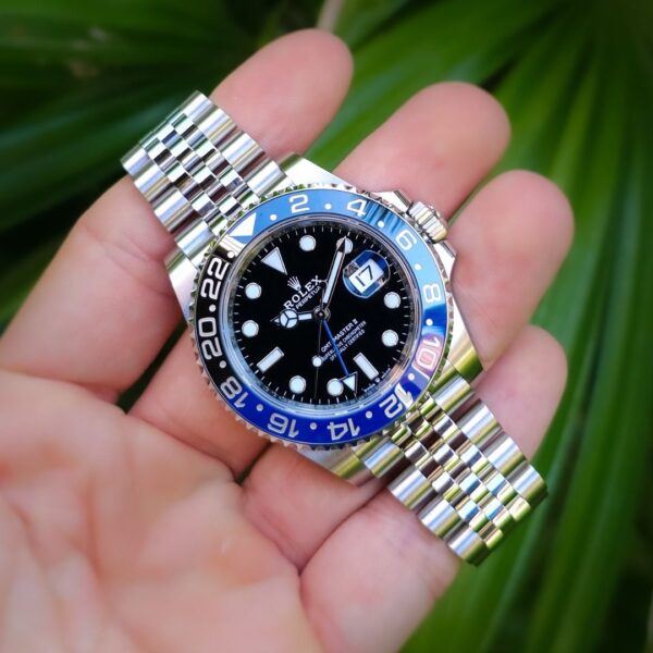 Rolex GMT Matser || Batman Limited Edition Silver Blue Japanese Automatic Master Quality Mens Watch - Image 4