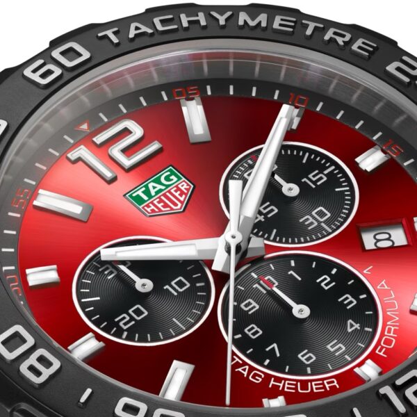 Tag Heuer Formula 1 Red Stainless Steel Japanese Quality Quartz Chronograph Master Quality Men’s Watch - Image 5