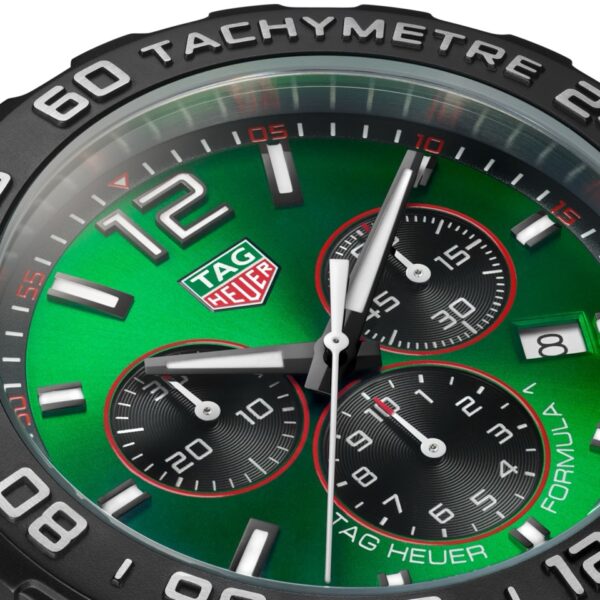 Tag Heuer Formula 1 Green Stainless Steel Japanese Quality Quartz Chronograph Master Quality Men’s Watch - Image 6