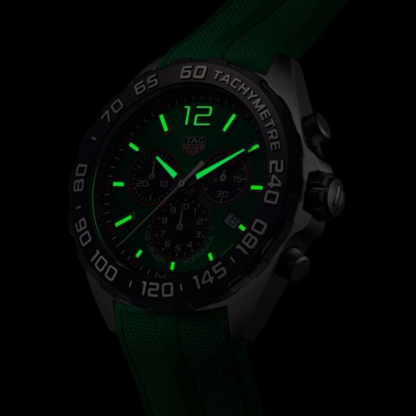 Tag Heuer Formula 1 Green Stainless Steel Japanese Quality Quartz Chronograph Master Quality Men’s Watch - Image 9