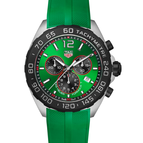 Tag Heuer Formula 1 Green Stainless Steel Japanese Quality Quartz Chronograph Master Quality Men’s Watch - Image 3