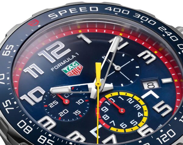 TAG Heuer
Formula 1 X Red Bull Racing Blue Rubber Belt Special Edition Master Quality Mens Watch - Image 9