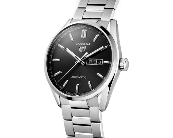 Tag Heuer Calibre 5 Stainless Steel Black Dial Automatic Master Quality Mens Watch - Image 3